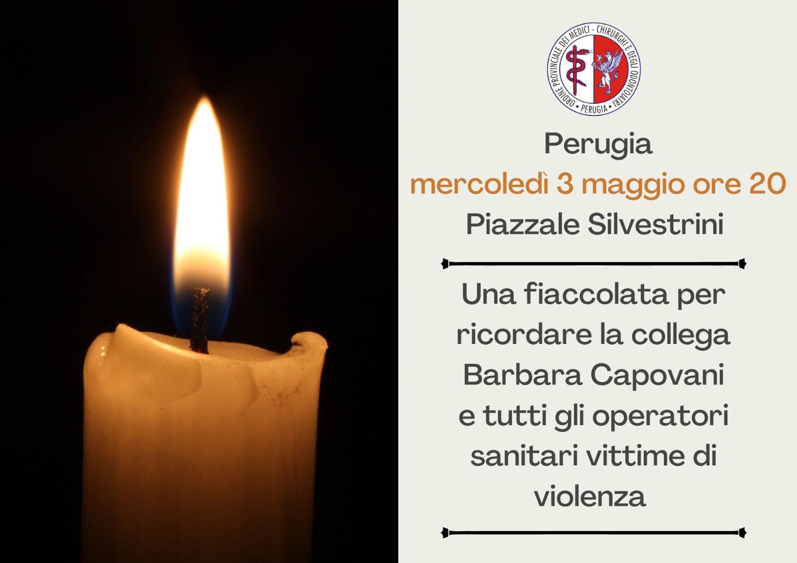 Una Fiaccolata per ricordare la collega Barbara Capovani