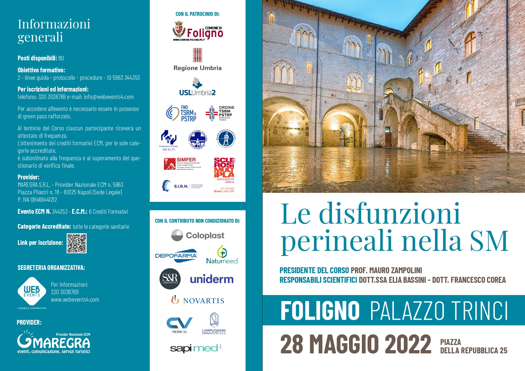 Le disfunzioni perineali nella SM - Foligno, 28 Maggio - Evento ECM