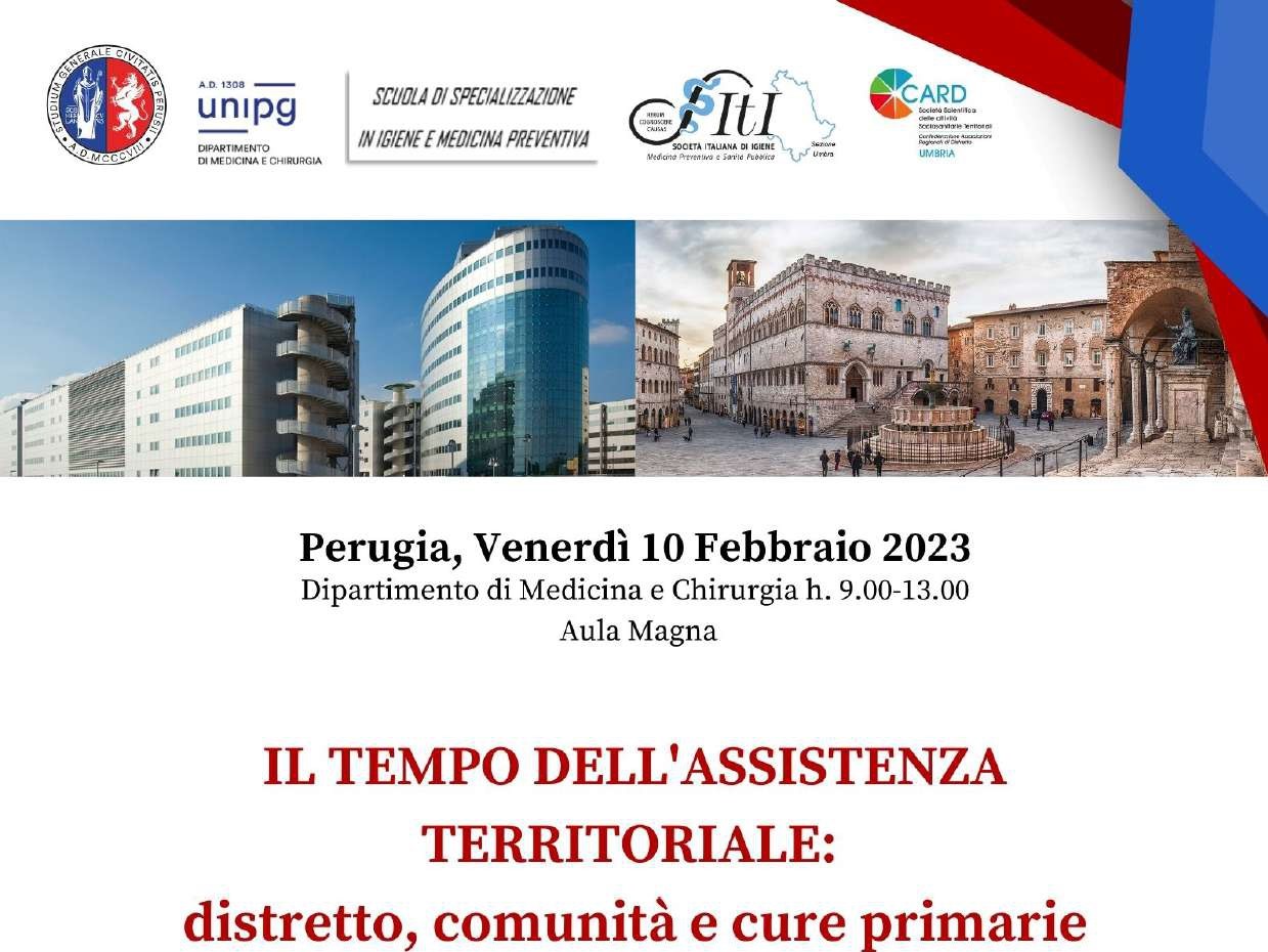 Convegno: Il Tempo dell’Assistenza Territoriale: Distretto, Comunità e Cure Primarie - 10 Febbraio