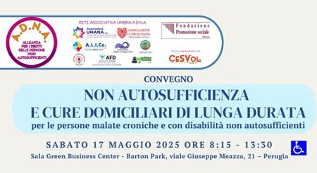 Non autosufficienza e cure domiciliari di lunga durata, convegno della rete umbra ADNA