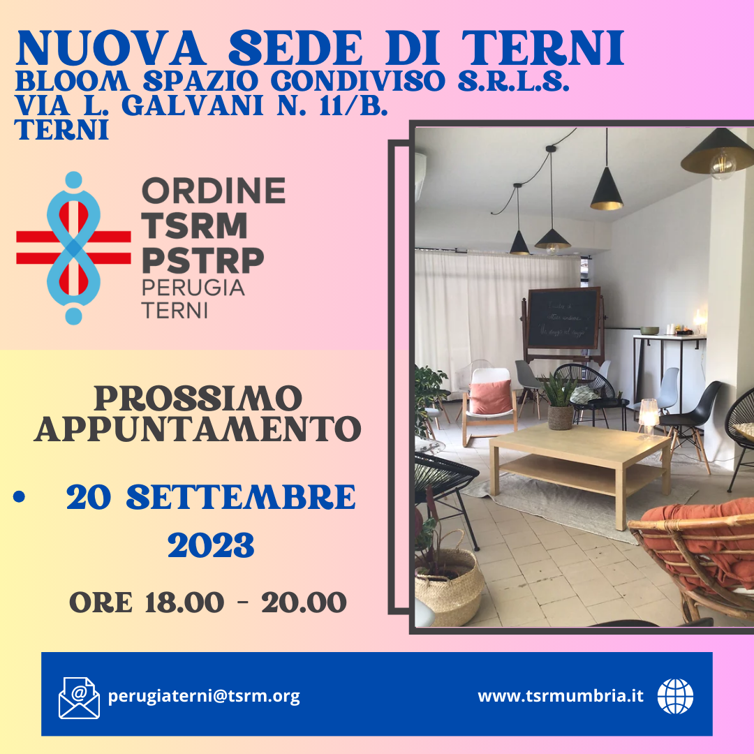 Appuntamento con l'Ordine Settembre 2023- sede di Terni