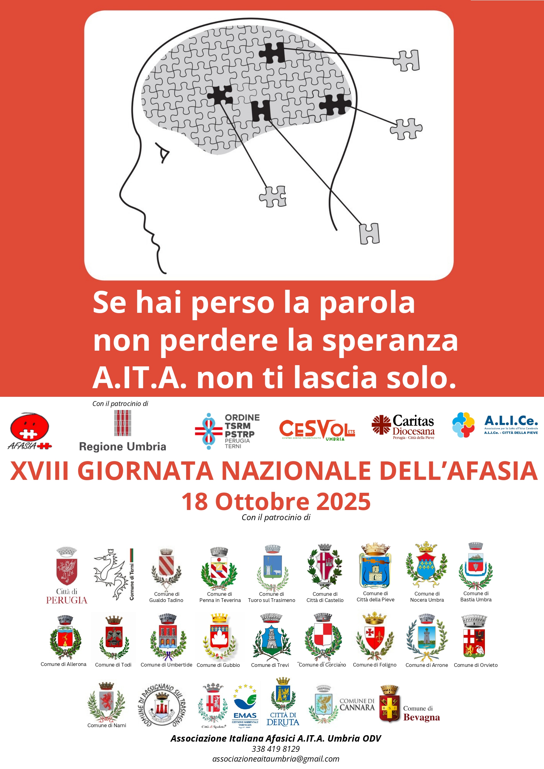 XVIII Giornata Nazionale dell’Afasia